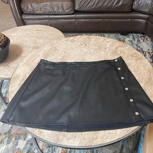Bar III Black Mini Skirt with Silver Accents